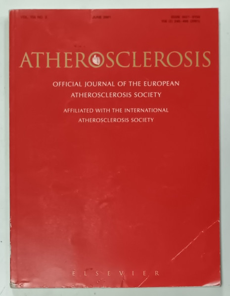 ATHEROSCLEROSIS , OFFICIAL JOURNAL OF THE EUROPEAN ATHEROSCLEROSIS SOCIETY , NO. 2 , JUNE 2001