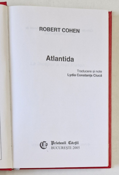 ATLANTIDA de ROBERT COHEN , 2005