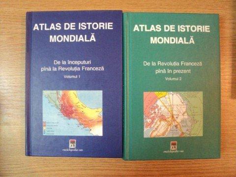 ATLAS DE ISTORIE MONDIALA. DE LA INCEPUTURI PANA LA REVOLUTIA FRANCEZA de HERMANN KINDER si WERNER HILGEMANN, VOL I-II  2002