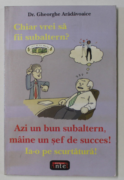 AZI UN BUN SUBALTERN , MAINE UN SEF DE SUCCES ! de dr. GHEORGHE ARADAVOAICE , 2005