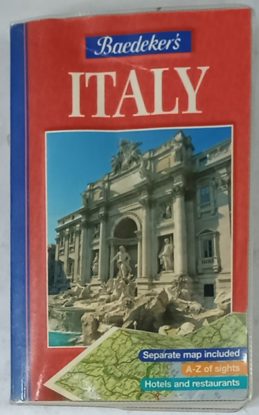 BAEDEKER 'S ITALY , GUIDE , 1999 , PREZINTA URME DE INDOIRE SI DE UZURA
