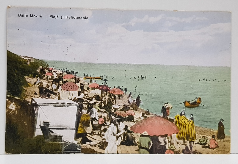 BAILE MOVILA , PLAJA SI HELIOTERAPIE , CARTE POSTALA , 1929