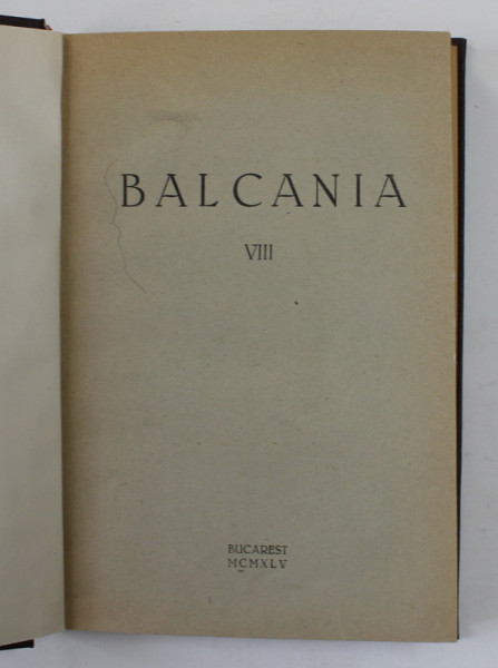 BALCANIA VIII , 1945