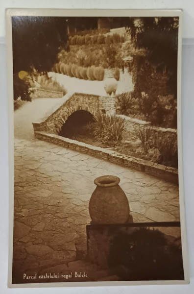 BALCIC , PARCUL PALATULUI REGAL , FOTO. N.I. NORLAND , FORMAT CARTE POSTALA  , 1935
