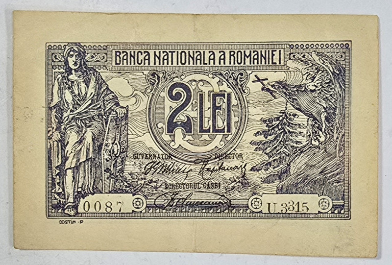 Bancnota 2 LEI 1920, CIRCULATA