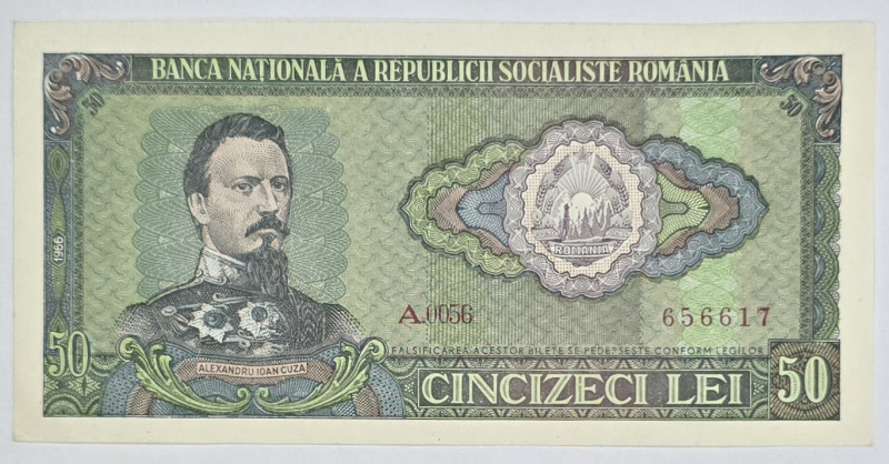 Bancnota 50 lei, 1966, UNC