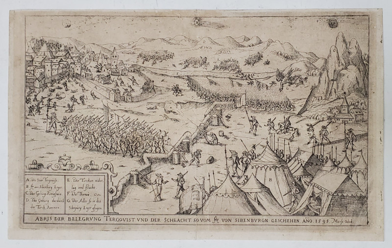 Batalia de la Targoviste din anul 1595 - Gravura