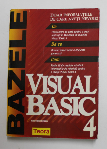 BAZELE VISUAL BASIC 4 de MARK STEVEN HEYMAN , 1996