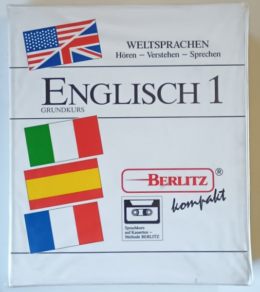 BERLITZ , ENGLISH 1 , A SELF - TEACHING SYSTEM , FOR SPEAKERS OF GERMAN , 1991