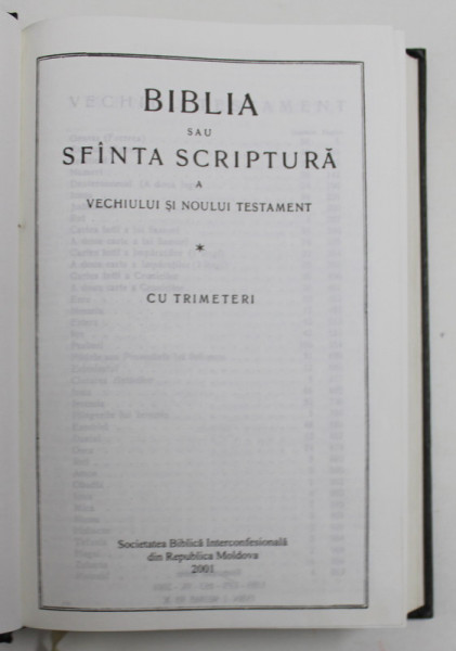 BIBLIA , 2001