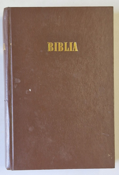 BIBLIA SAU SFANTA SCRIPTURA A VECHIULUI SI NOULUI TESTAMENT , CU TRIMETERI , SOCIETATEA BIBLICA INTERCONFESIONALA DIN REPUBLICA  MOLDOVA , 1994 , COPERTA DIN PIELE