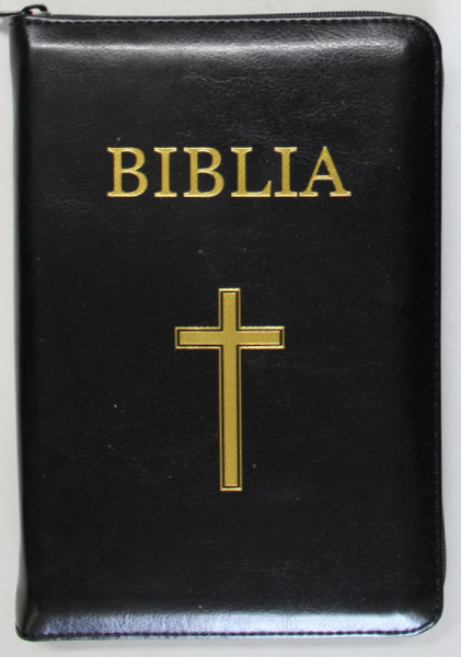 BIBLIA SAU SFANTA SCRIPTURA A VECHIULUI SI NOULUI TESTAMENT , CU TRIMITERI , traducerea DUMITRU CORNILESCU , 2020 , INVELITA IN ETUI DIN PIELE , CU FERMOAR , TIPARITA PE HARTIE DE BIBLIE *