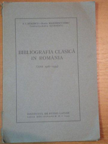 BIBLIOGRAFIA CLASICA IN ROMANIA,ANII 1928-11939