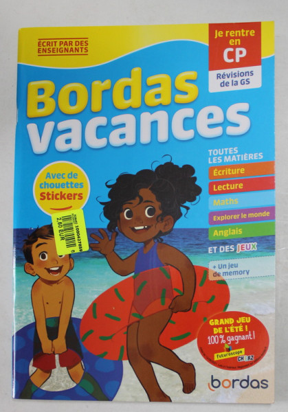 BORDAS VACANCES par DELPHINE BOLIN , illustrations LEA FABRE , 2021