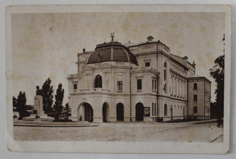 BOTOSANI , TEATRUL MIHAI EMINESCU , CARTE POSTALA ILUSTRATA , 1945