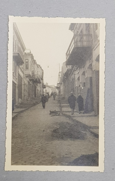 BRAILA , STRADA IN PANTA , FOTOGRAFIE TIP CARTE POSTALA , MONOCROMA, NECIRCULATA , PERIOADA INTERBELICA