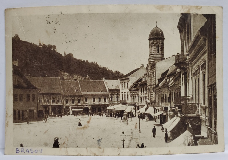 BRASOV , CENTRU , CARTE POSTALA , INTERBELICA