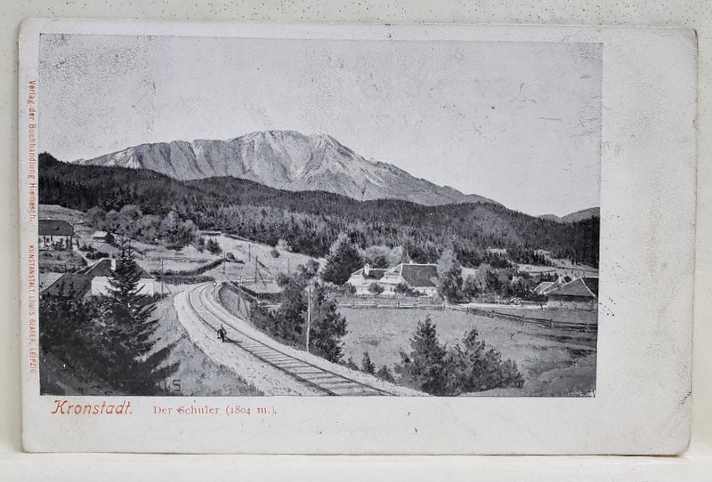 BRASOV , DER SCHULER ( 1804 M. ) , CARTE POSTALA , INCEPUTUL SEC. XX