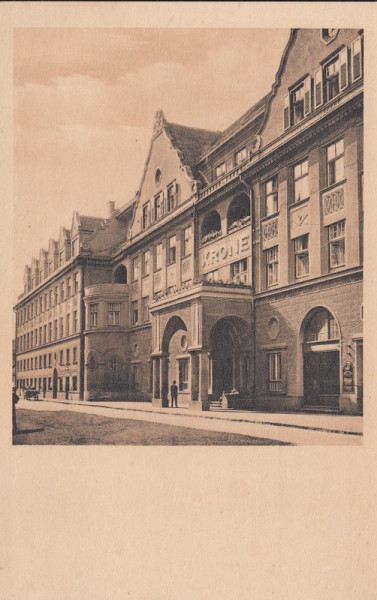 BRASOV , HOTEL KRONE , CARTE POSTALA , 1928