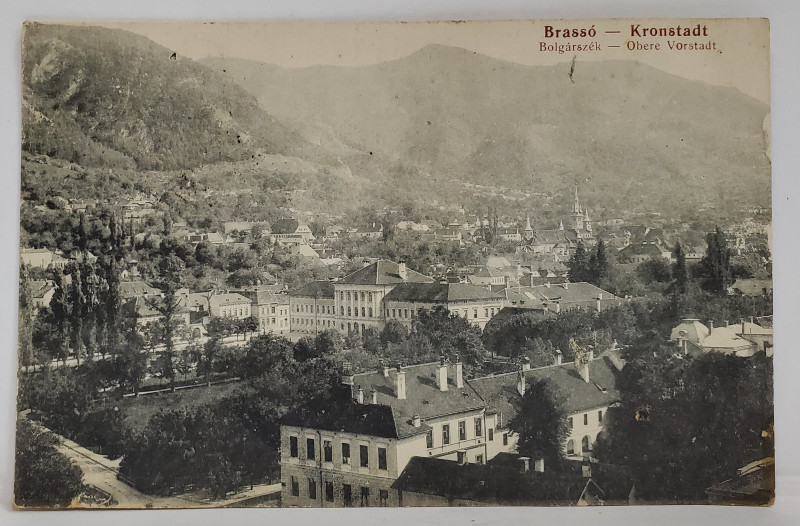 BRASOV , VEDERE GENERALA , CARTE POSTALA ILUSTRATA , 1922