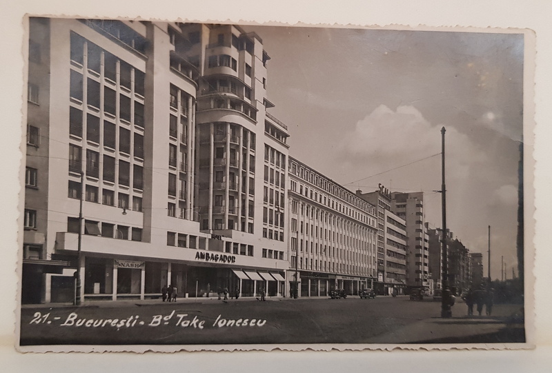 BUCURESTI , BULEVARDUL TAKE IONESCU , CARTE POSTALA , 1931