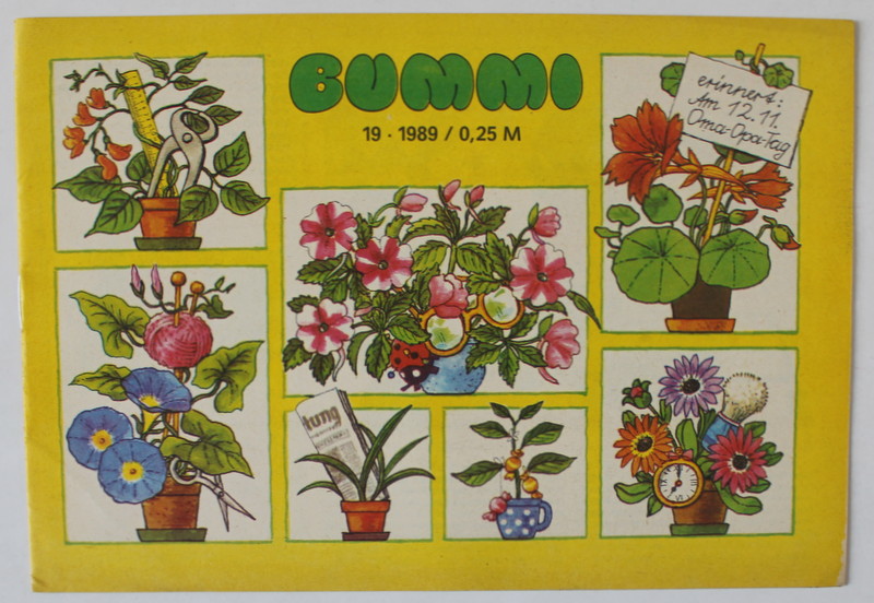 BUMMI , REVISTA PENTRU COPII IN LIMBA GERMANA , No. 19 , 1989