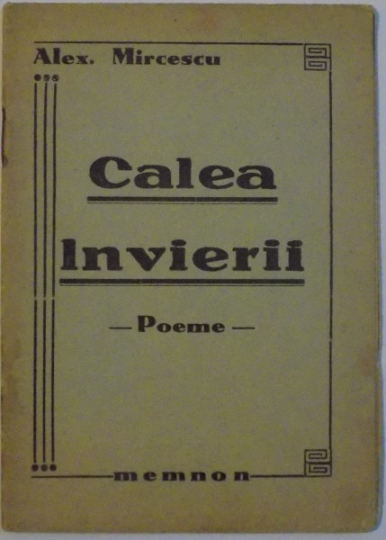 CALEA INVIERII , POEME , DEDICATIE*