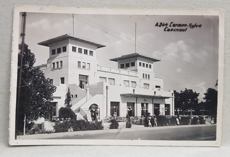 CARMEN SYLVA (  EFORIE SUD )  CAZINOUL , CARTE POSTALA ILUSTRATA , MONOCROMA , CIRCULATA , DATATA 1939