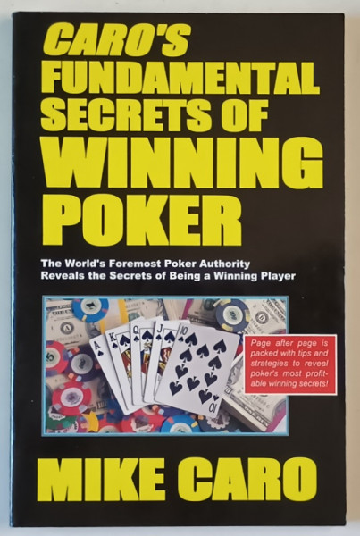 CARO 'S  FUNDAMENTAL SECRETS OF WINNING POKER by MIKE CARO , 2004