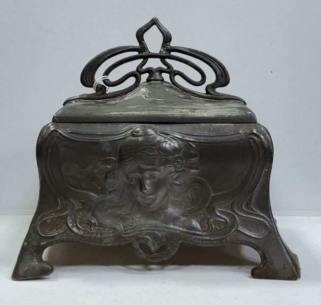 Caseta Art Nouveau, WMF pentru bijuterii, Germania, cca. 1906