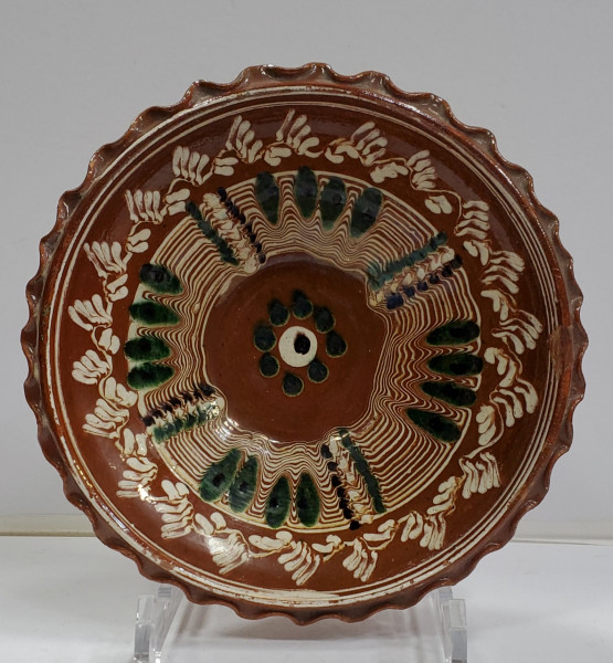 Castron din ceramica, Semnat C. Colibaba