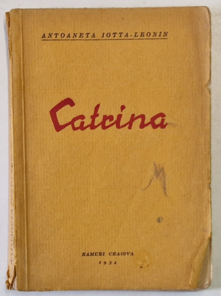 CATRINA de ANTOANETA IOTTA - LEONIN , 1934