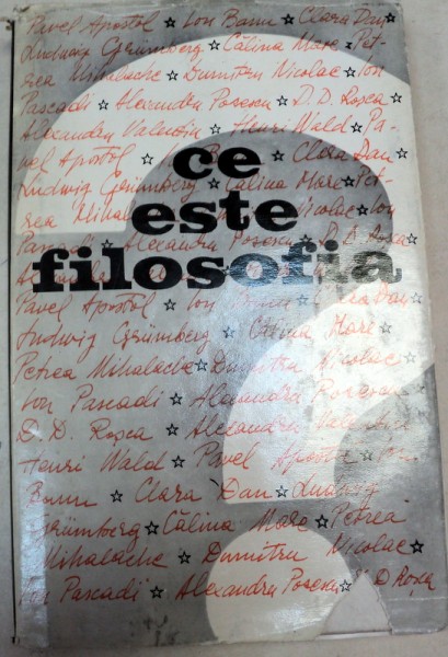 CE ESTE FILOSOFIA?-CLARA DAN,BUCURESTI 1970