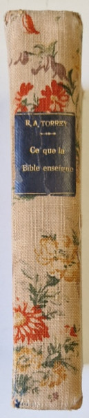 CE QUE LA BIBLE ENSEIGNE , UNE ETUDE COMPLETE DES GRANDES DOCTRINES BIBLIQUES  par R.A. TORREY , ANII '20