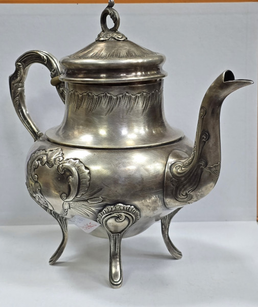 Ceainic argintat, Franta , Sfarsit de Secol XIX