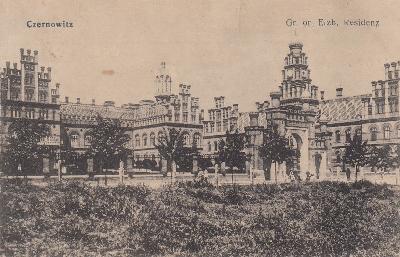 CERNAUTI , MITROPOLIA , CARTE POSTALA , 1919