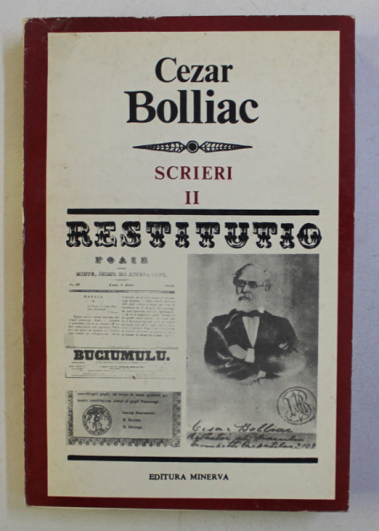 CEZAR BOLLIAC - SCRIERI , VOLUMUL II , 1983