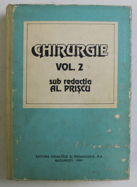 CHIRURGIE de AL PRISCU  VOL. II  1994