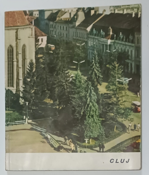 CLUJ , texte de TIBERIU MORARIU , fotografii de ION MICLEA , TEXT IN LIMBA FRANCEZA , 1965 , PREZINTA  HALOURI DE APA * , DEDICATIE *