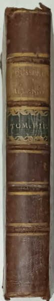 COLLECTION COMPLETE DES OEUVRES de J.J. ROUSSEAU , TOME DOUZIEME , CONTENTANT LE IIe VOLUME DES ' MELANGES ' , 1782