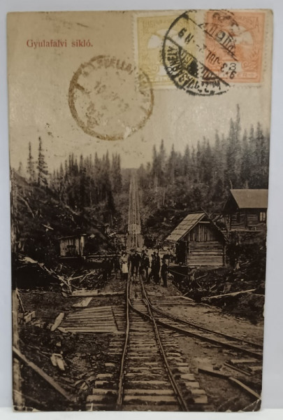 COMANDAU , FUNICULARUL , CARTE POSTALA , 1913