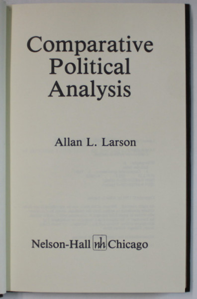 COMPARATIVE POLITICAL ANALYSIS by ALLAN L. LARSON , 1980