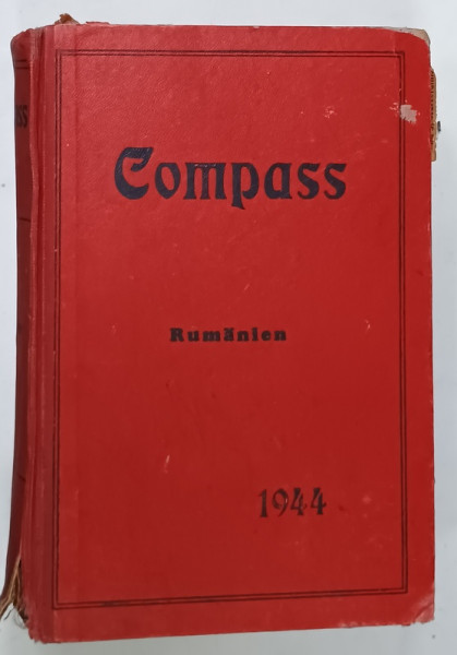 COMPASS , ANUARUL FINANCIAR / FINANZIELLES JAHRBUCH  , ROMANIA / RUMANIEN  1944 , TEXT INTEGRAL IN LIMBA GERMANA