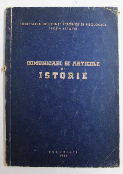 COMUNICARI SI ARTICOLE DE ISTORIE , 1955