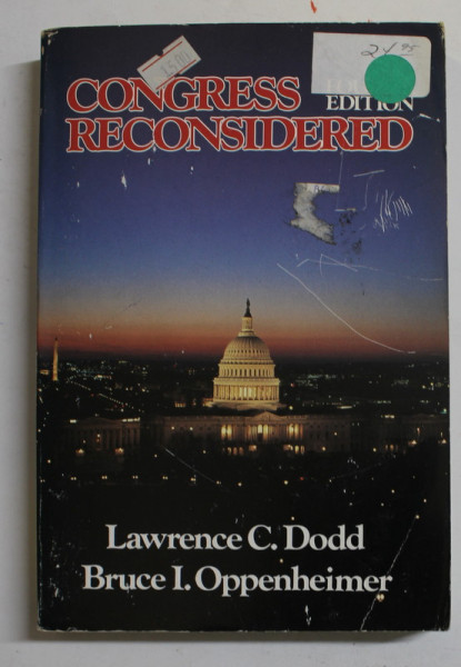 CONGRESS RECONSIDERED by LAWRENCE C. DODD and BRUCE I. OPPENHEIMER , 1989