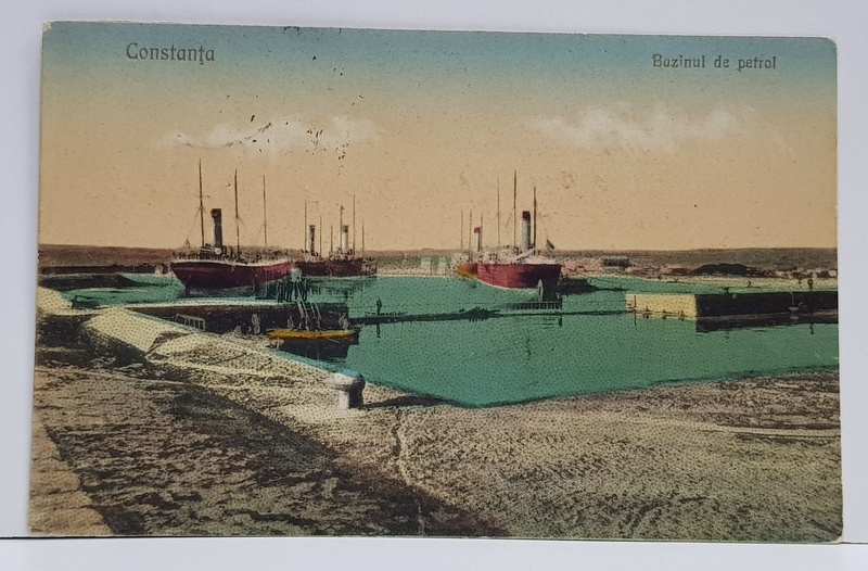 CONSTANTA - BAZINUL DE PETROL , CARTE POSTALA , 1926