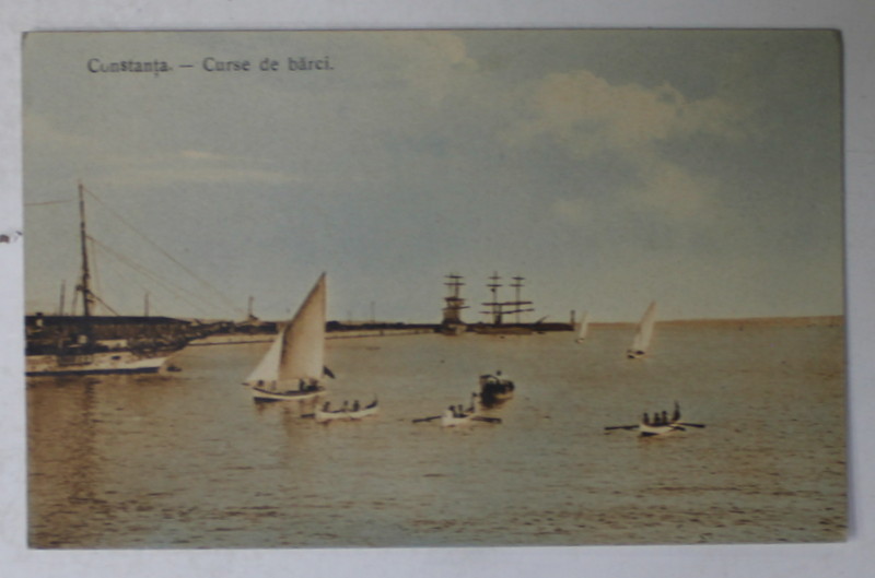 CONSTANTA , CURSE DE BANCI , CARTE POSTALA, INCEPUT DE SECOL XX