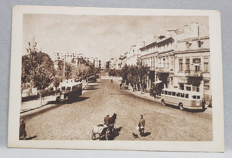 CONSTANTA , STRADA 23 AUGUST , CARTE POSTALA ILUSTRATA , MONOCROMA, NECIRCULATA , ANII '50