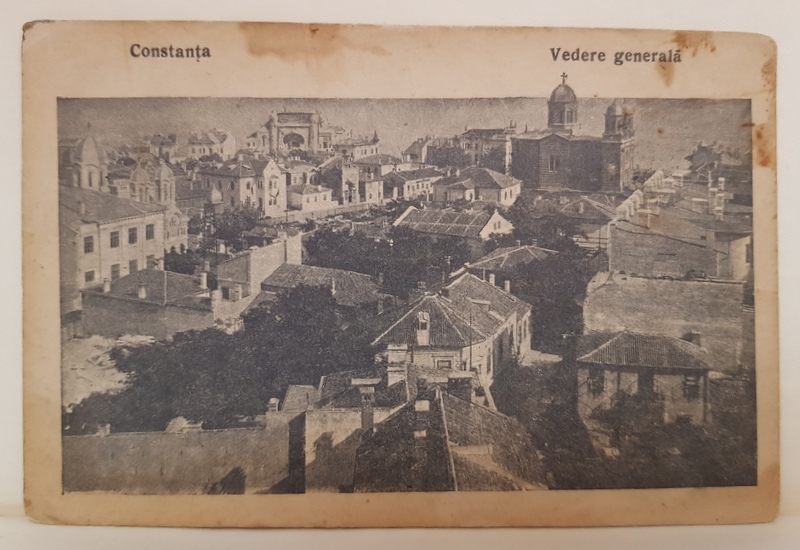 CONSTANTA , VEDERE GENERALA , CARTE POSTALA , 1921