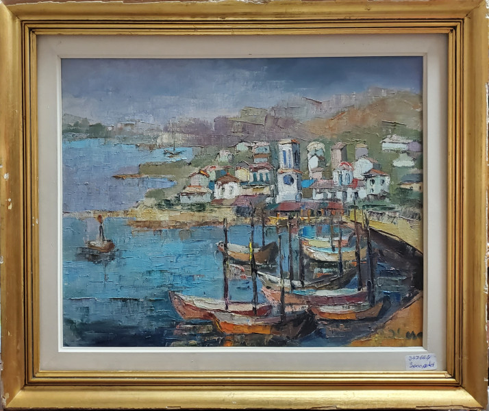 Constantin Iliescu (1899-1980) - Barci in port